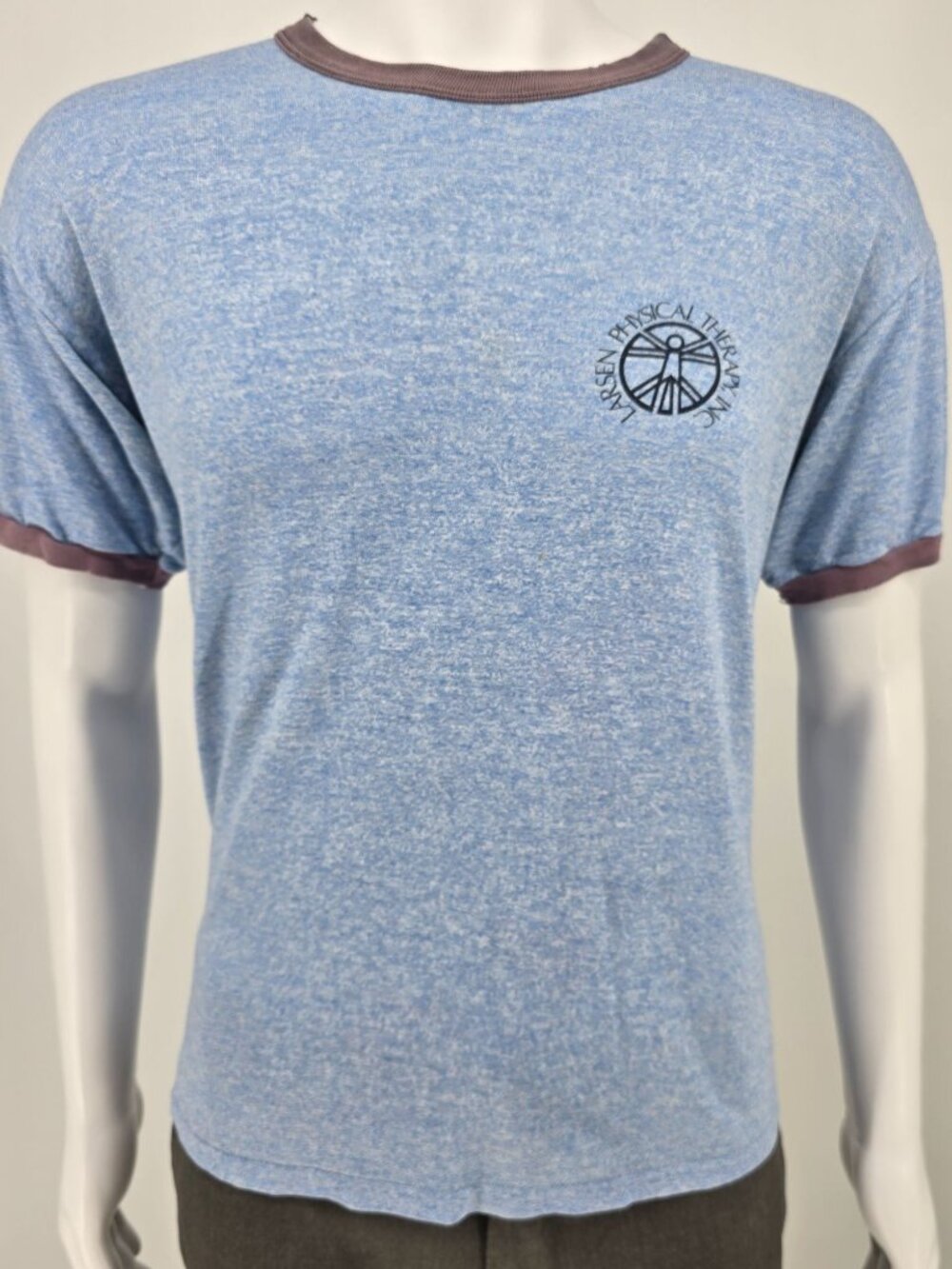 Vintage 1980s Rusell Athletic Larsen Physical Therapy Ringer T-Shirt (XL)